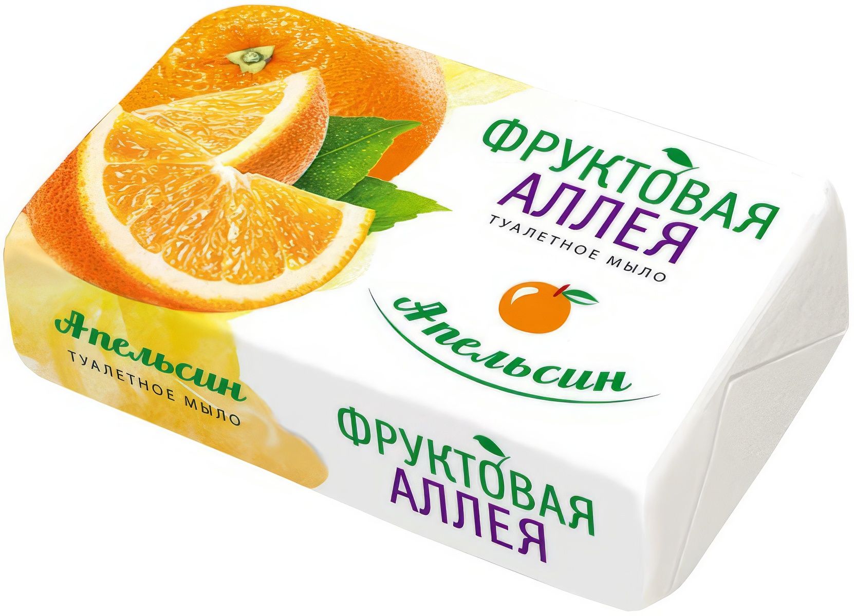 Туалетное мыло ФРУКТОВАЯ АЛЛЕЯ Апельсин 90г