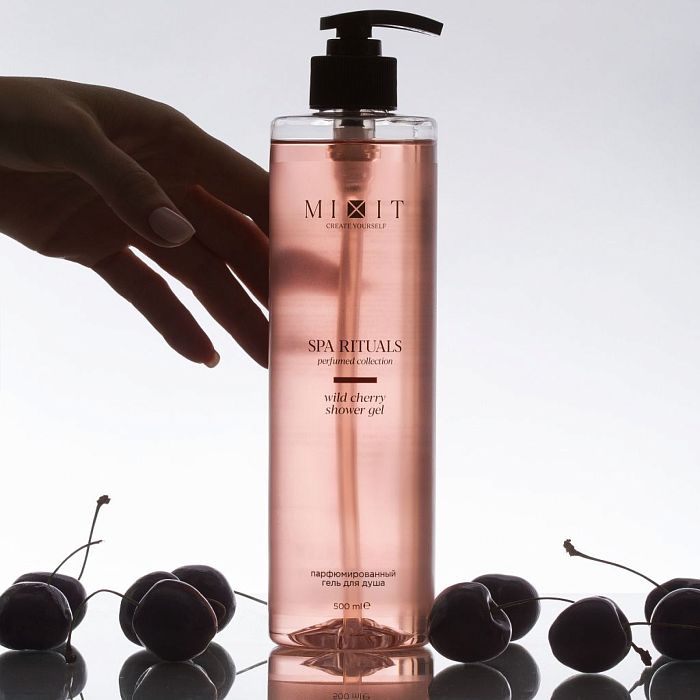 Парфюмированный гель для душа с ароматом дикой вишни MIXIT Spa Rituals Wild Cherry shower gel 500мл