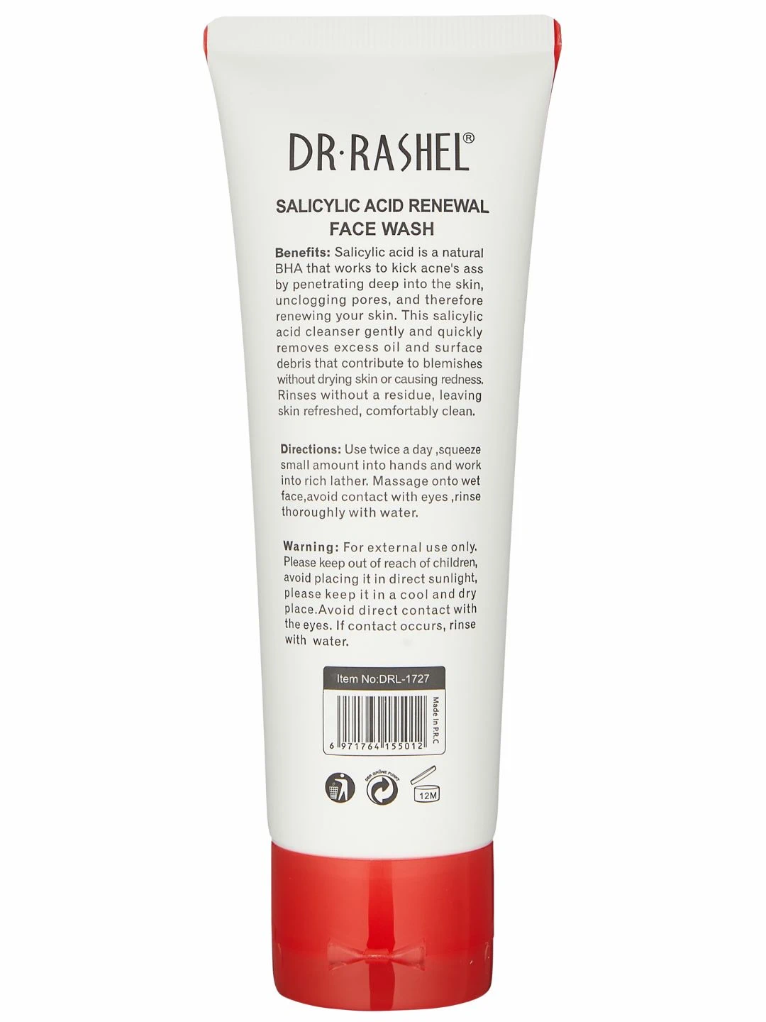 Отшелушивающая пенка для умывания с салициловой кислотой Dr. Rashel Salicylic Acid Exfoliating Face Wash, 100 g