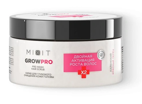 Скраб для кожи головы MIXIT GROW PRO Pre-Wash Hair Scrub 200мл