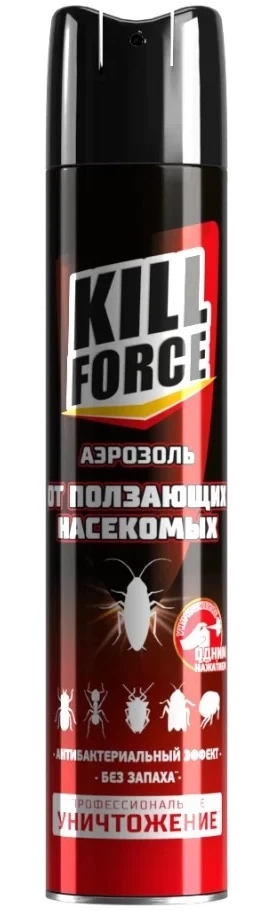 KILL FORCE - Аэрозоль инсектицидный от ползающих, 350 мл