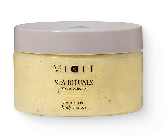 Соляной скраб-бальзам для тела с ароматом лимонного пирога MIXIT Spa Rituals Lemon Pie Body Scrub 300г