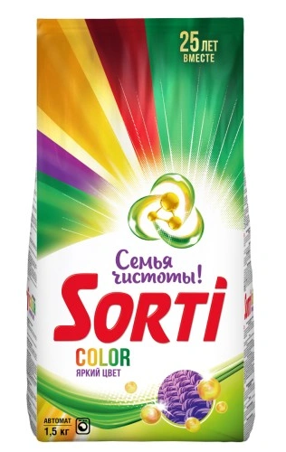 Стиральный порошок SORTI Color Автомат 1500гр