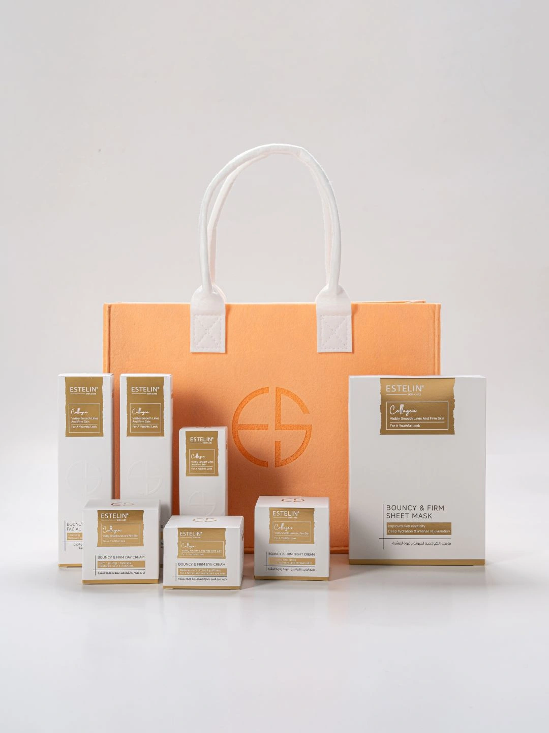  Набор для упругости и плотности кожи Estelin Bouncy & Firm Collagen Skin Care Set, 7 шт