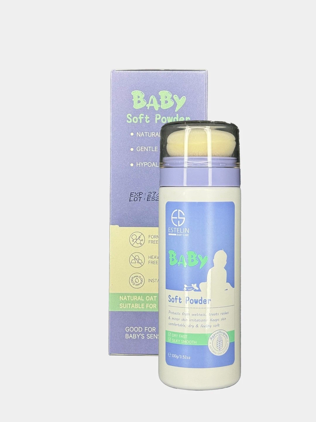  Нежная детская присыпка Estelin Baby Soft Powder, 100 г