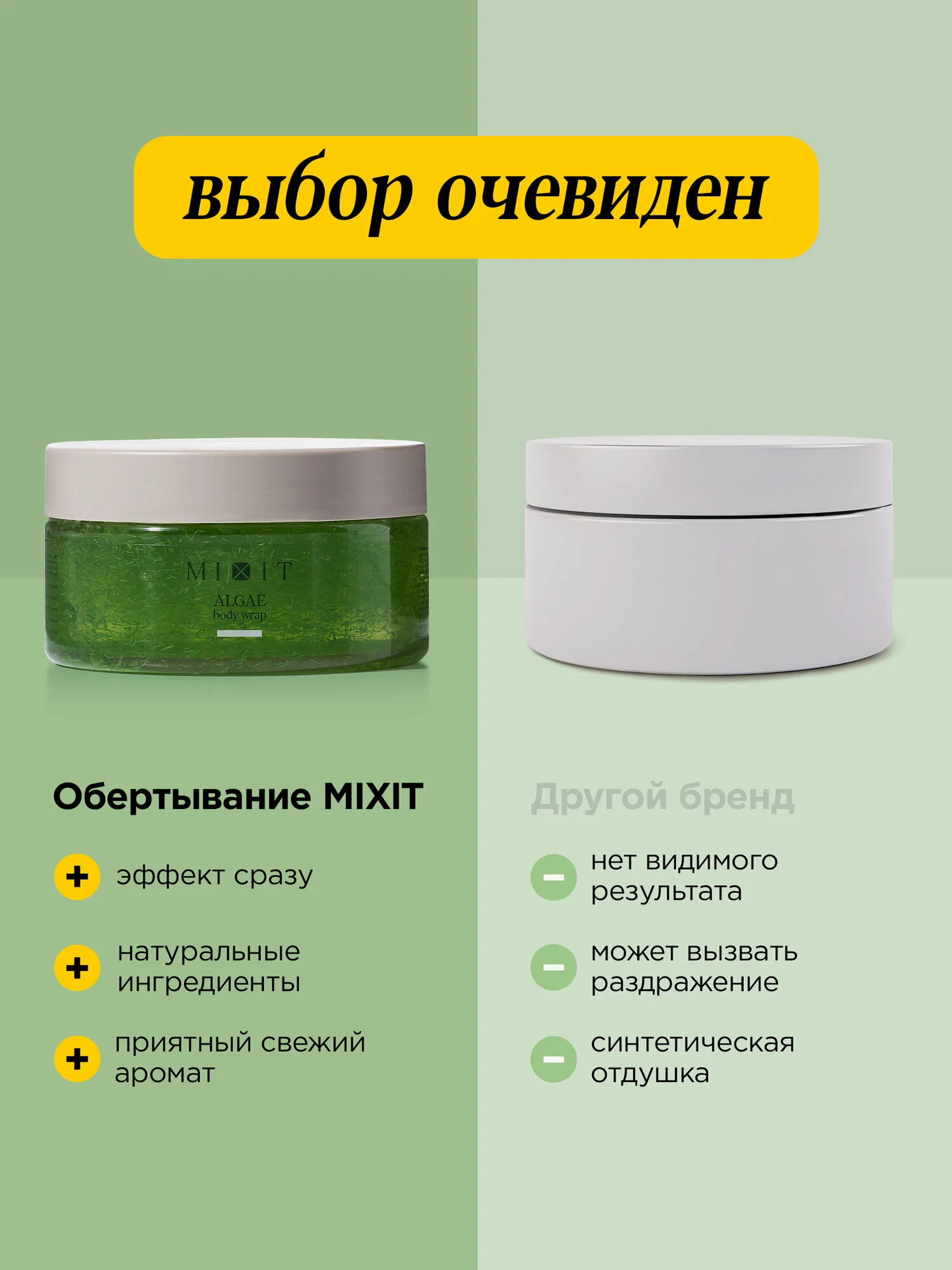 Водорослевое обертывание MIXIT Fat Breaking Algae Body Wrap 200мл