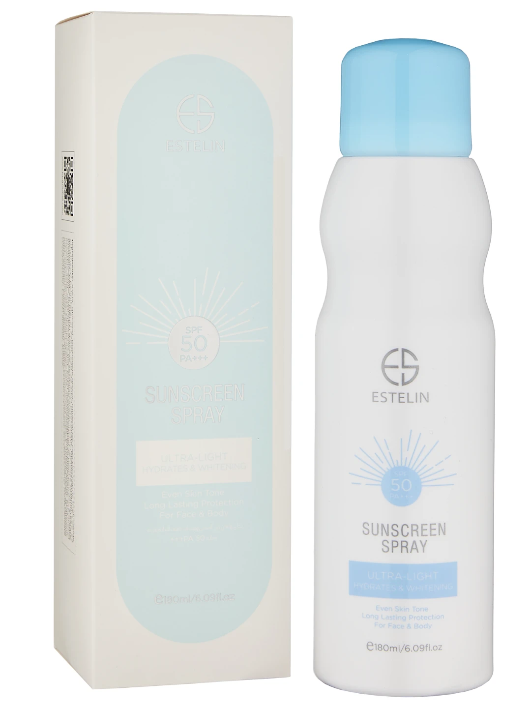 Солнцезащитный спрей Estelin Multi-Effect Whitening Sunscreen Spray SPF50 PA+++, 180 ml