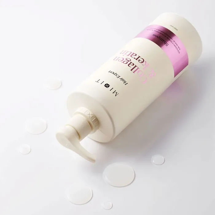 Ламинирующий шампунь для волос с коллагеном и кератином MIXIT Hair Expert Shampoo Collagen & Keratin 1000мл