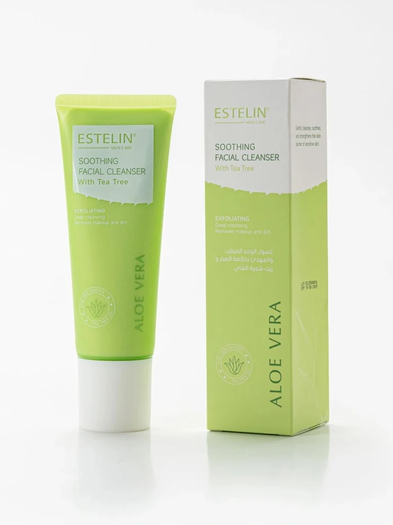 Пенка для лица с алоэ вера Estelin Aloe Vera Soothing Facial Cleanser, 120 г