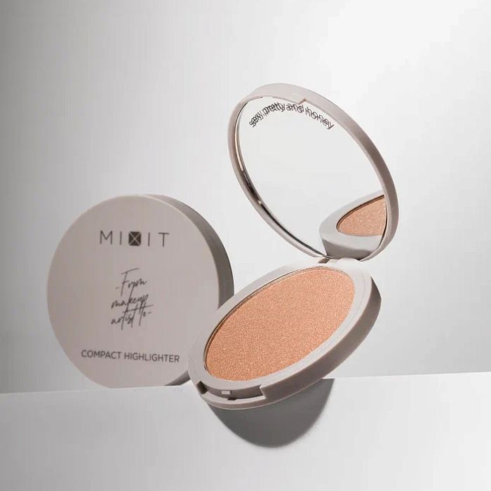 Компактный хайлайтер MIXIT Make Up Сompact Highlighter 02, 1,35г