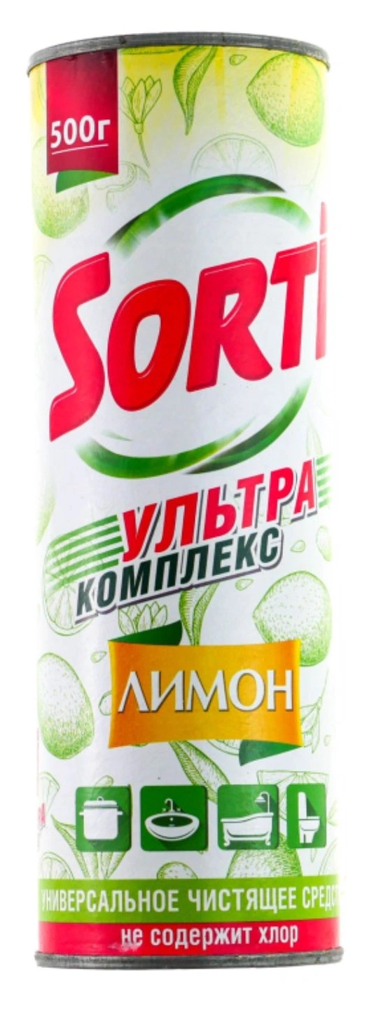Универсальное чистящее средство СЧС SORTI Лимон 500г