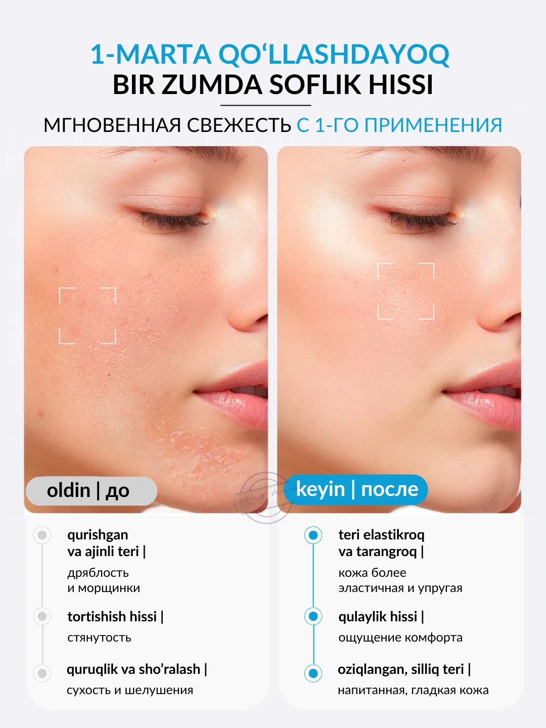 Увлажняющий аква-тоник с алоэ и гиалуроновой кислотой для сухой кожи MIXIT LAB Aqua Hyaluron Tonic 200мл