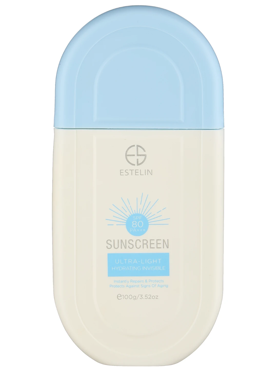 Солнцезащитный крем Estelin Ultra-Light Hydrating Invisible Sunscreen SPF80 PA+++, 100 g