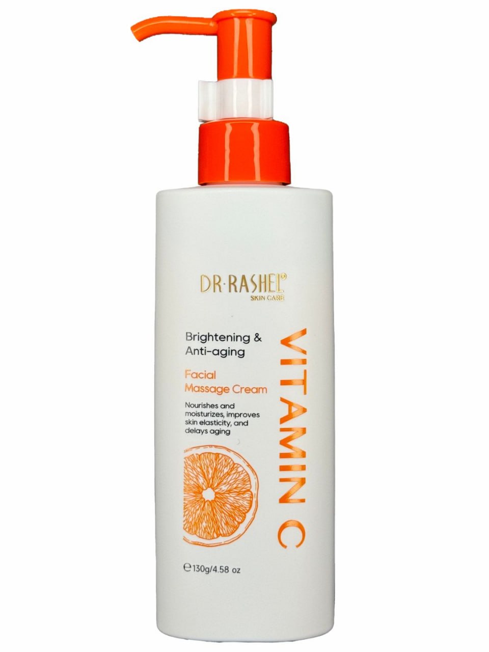 Осветляющий и антивозрастной массажный крем для лица с витамином C, Dr. Rashel Vitamin C Brightening & Anti-Aging Massage Cream, 130 g