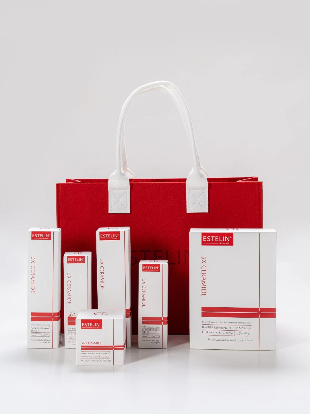 Набор для укрепления барьерной функции кожи Estelin 5X Ceramide Barrier Repairing Skin Care Set, 6 шт