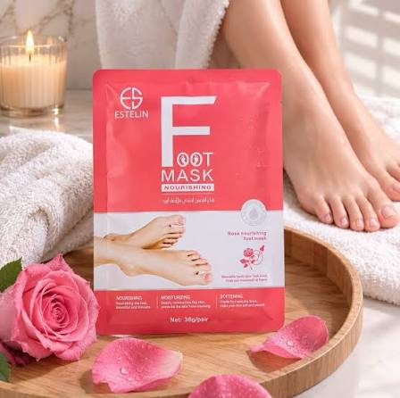 Маска-пилинг для ног с ароматом розы, Estelin Rose Exfoliating Foot Peel Mask, 40 g × 2 пары