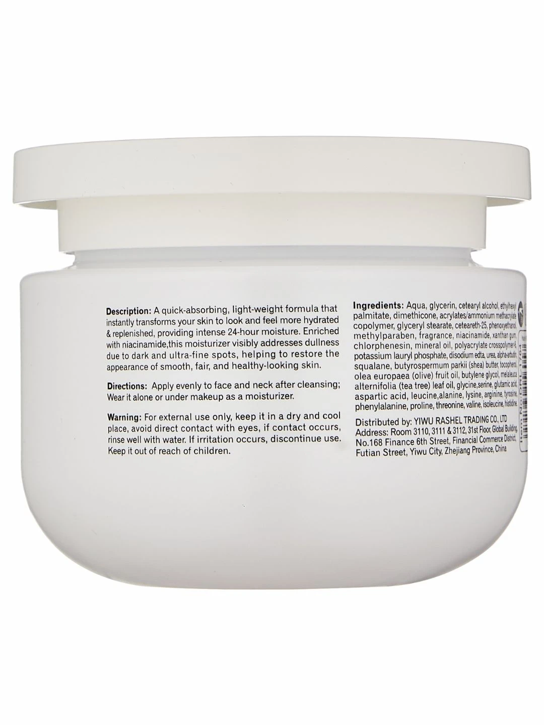 Осветляющий и питательный крем с ниацинамидом, Dr. Rashel Niacinamide Whitening & Nourishing Moisturizer, 160 g