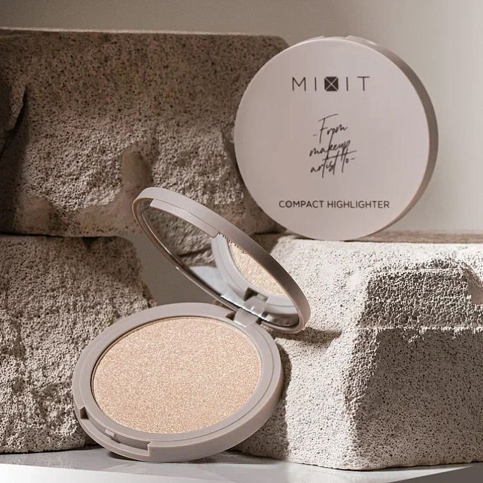Компактный хайлайтер MIXIT Make Up Сompact Highlighter 01, 1,35г