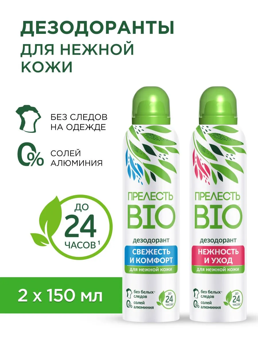 Дезодорант Прелесть Био Нежность и уход 150 мл