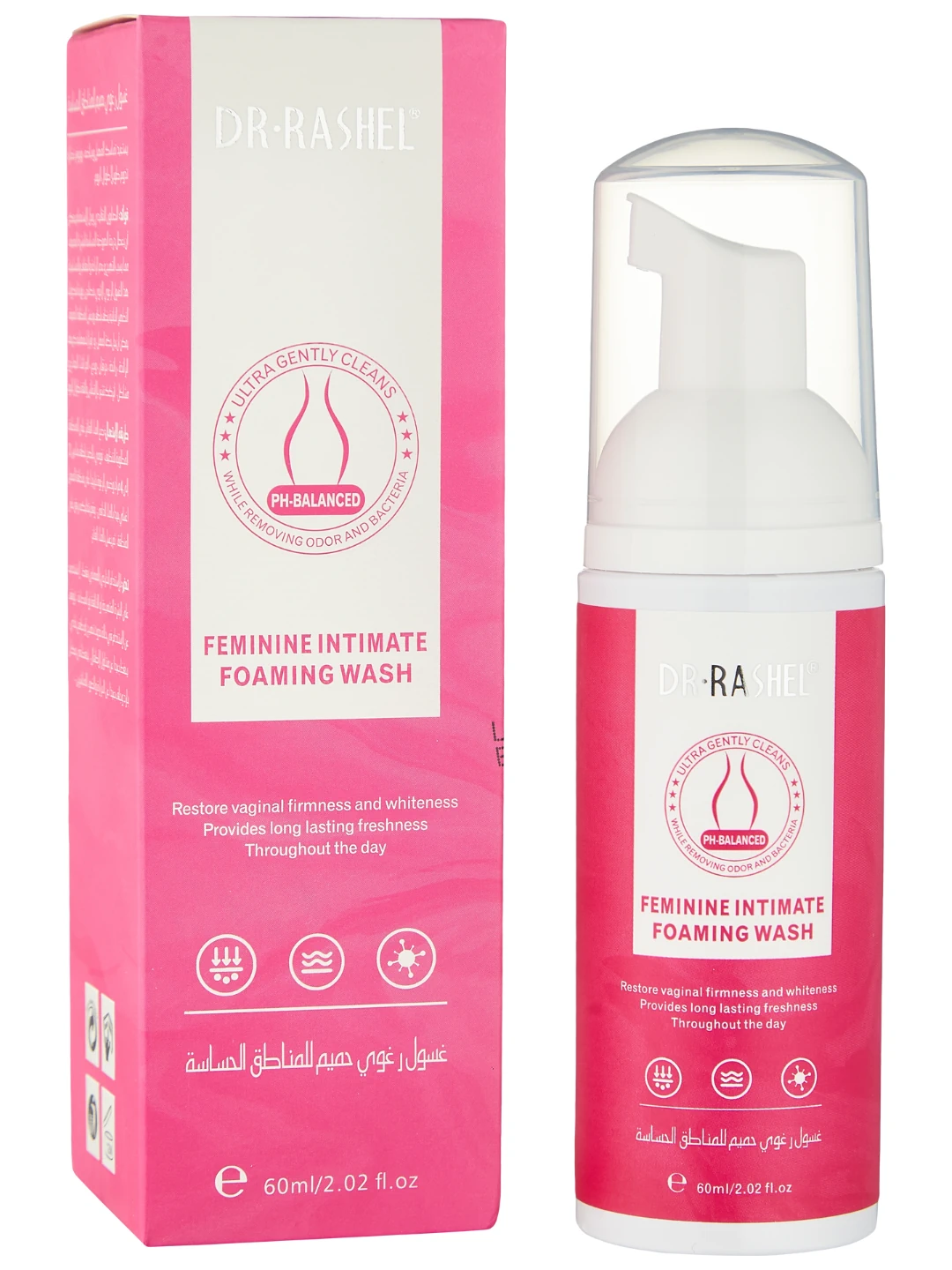 Пенка для интимной гигиены для женщин, Dr. Rashel Feminine Intimate Foaming Cleanser, 60 мл 