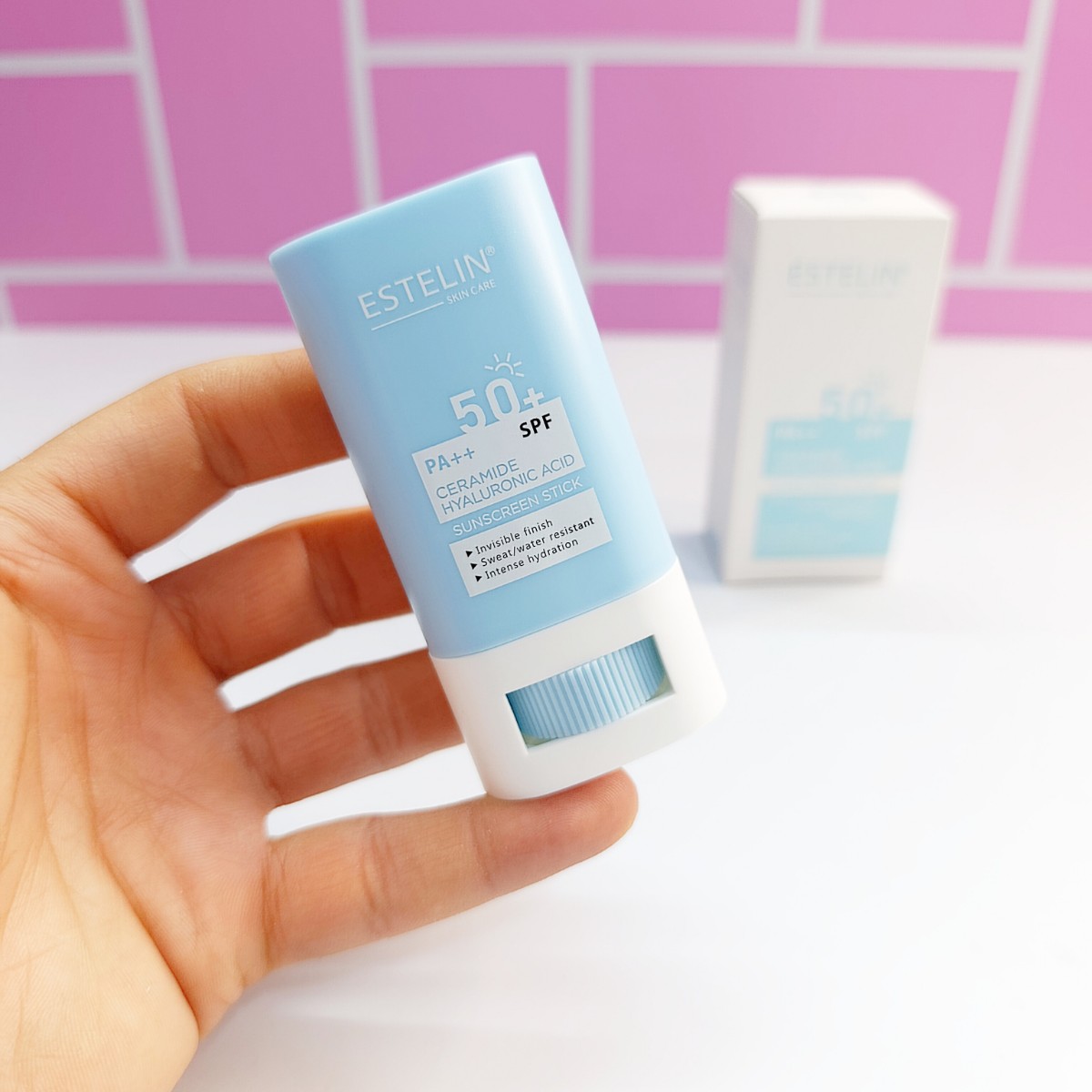 Солнцезащитный стик Estelin Hyaluronic Acid & Ceramide Sunscreen Stick SPF50, 20 g