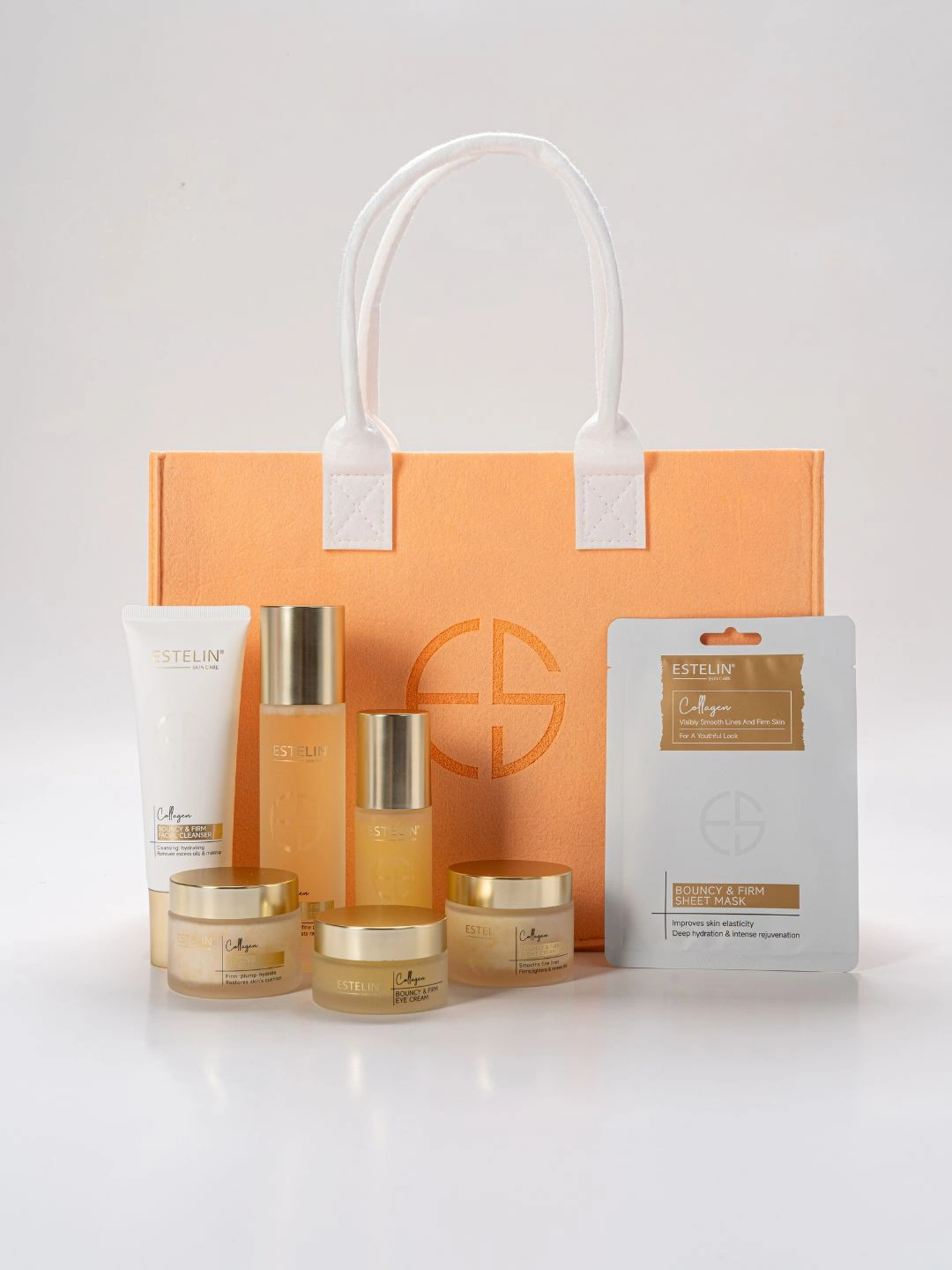  Набор для упругости и плотности кожи Estelin Bouncy & Firm Collagen Skin Care Set, 7 шт