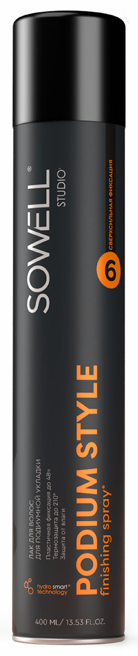 Лак для волос для подиумной укладки SOWELL PODIUM STYLE, 400 см3