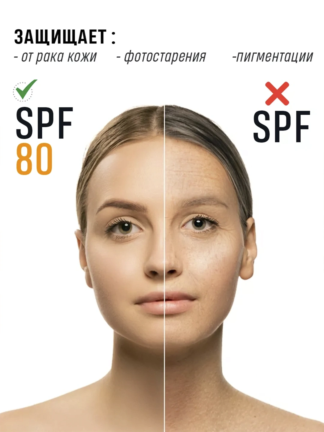 Солнцезащитный крем Sun cream with Vitamin E SPF80 Dr.Heal 150ml