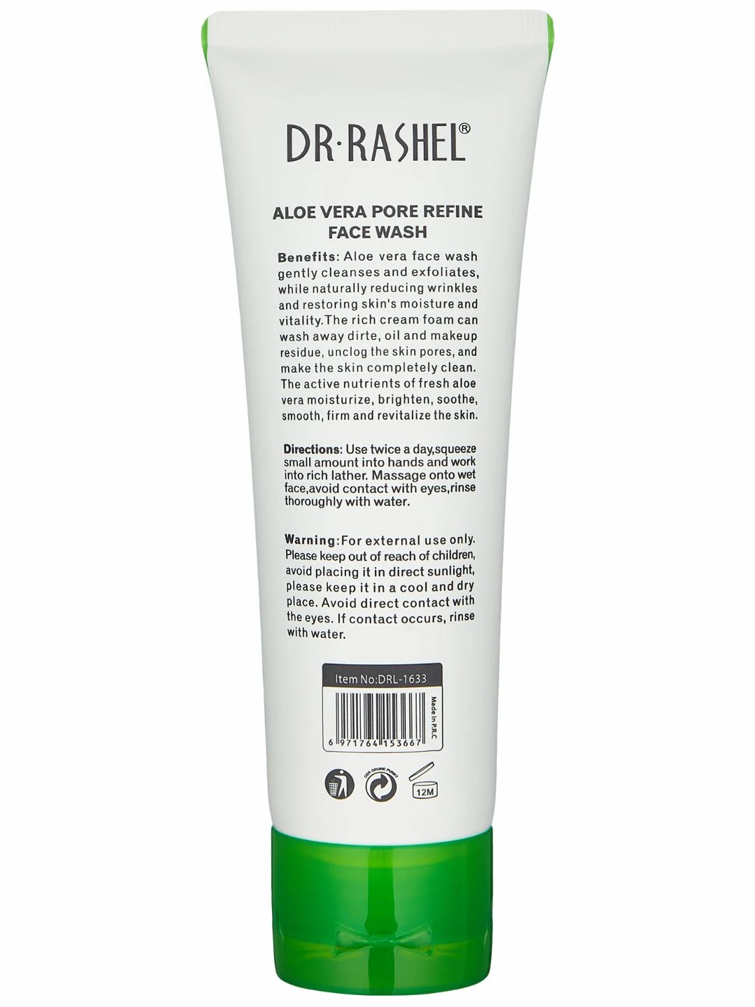 Восстанавливающая пенка для умывания с экстрактом алоэ, Dr. Rashel Aloe Vera Pore Refine Face Wash, 100 g