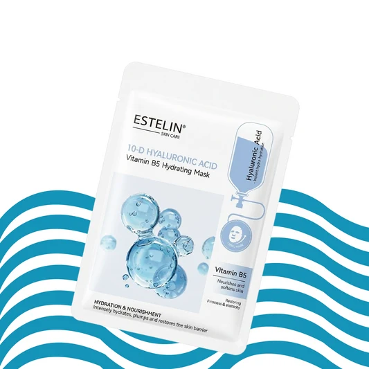 Тканевая маска Estelin 10D Hyaluronic Acid & Vitamin B5 Hydrating Mask, 25 г