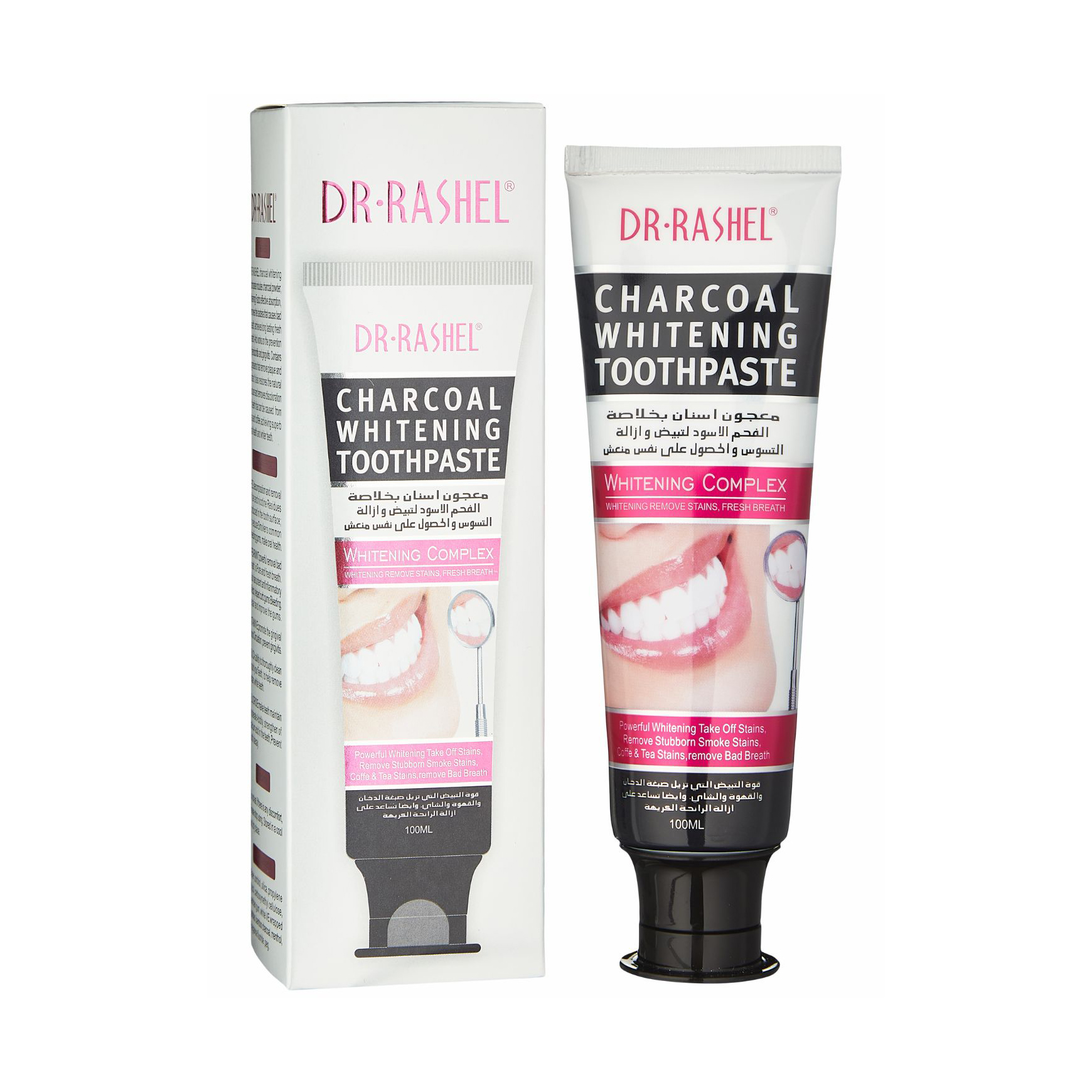 Зубная паста с активированным углем, Dr. Rashel Black Charcoal Toothpaste