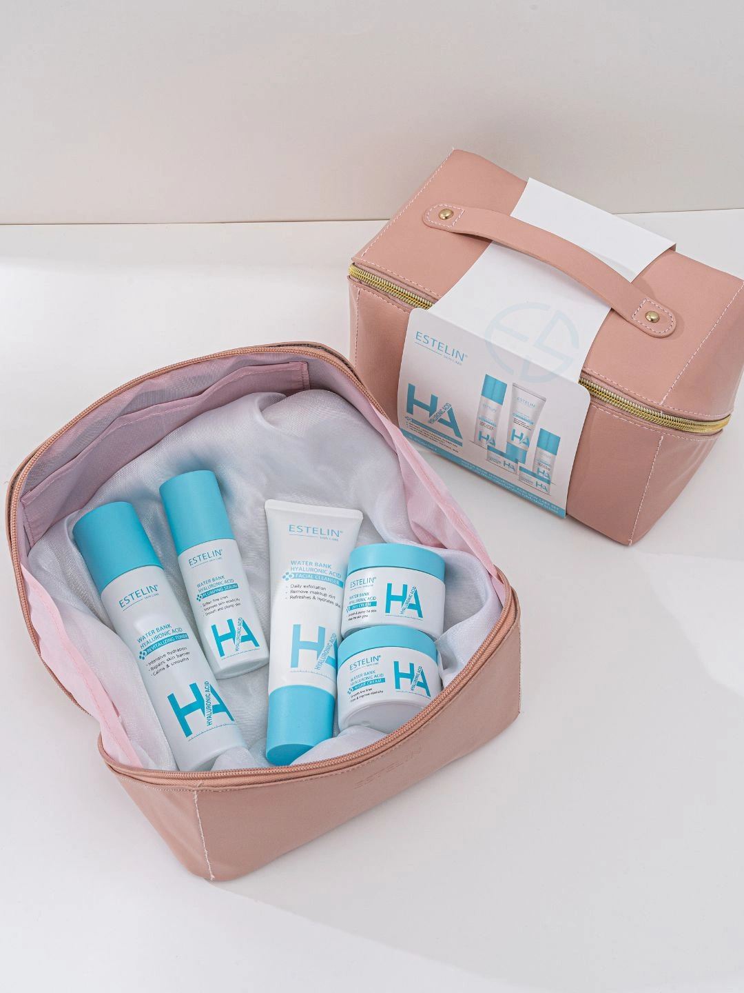 Увлажняющий набор по уходу за кожей с гиалуроновой кислотой Estelin Water Bank Hyaluronic Acid Skin Care Set, 5 шт