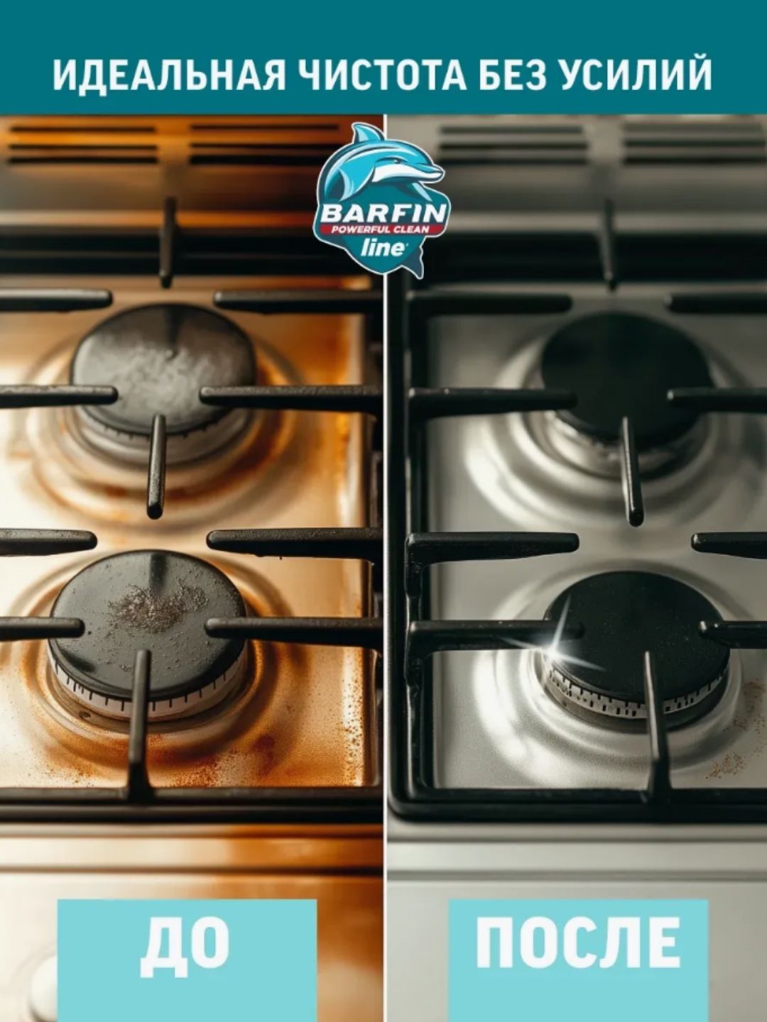 Средство чистящее для кухни «BARFIN Чудо-пена Антижир» 300 мл