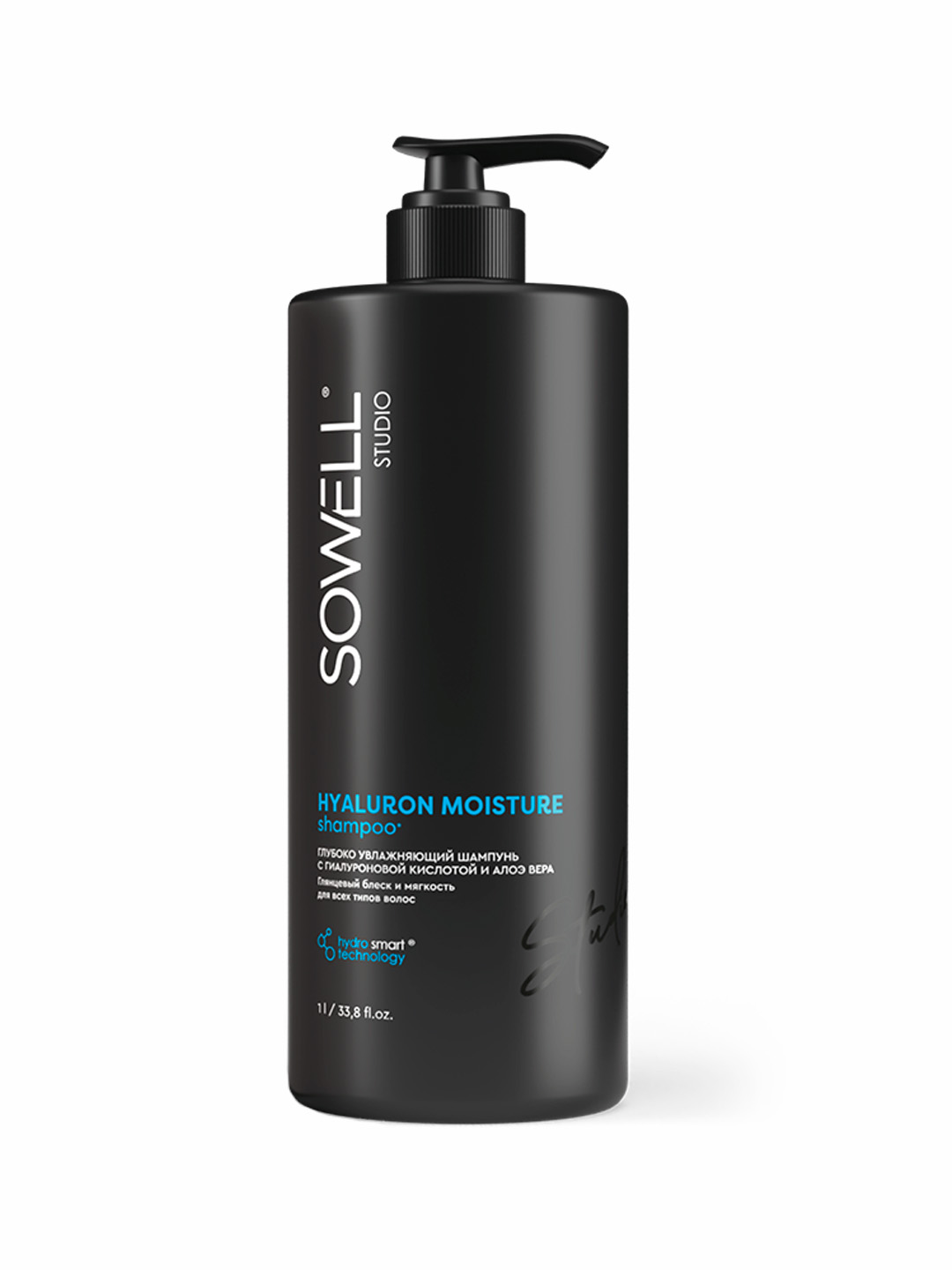 Глубоко увлажняющий шампунь для волос SOWELL HYALURON MOISTURE, 1л