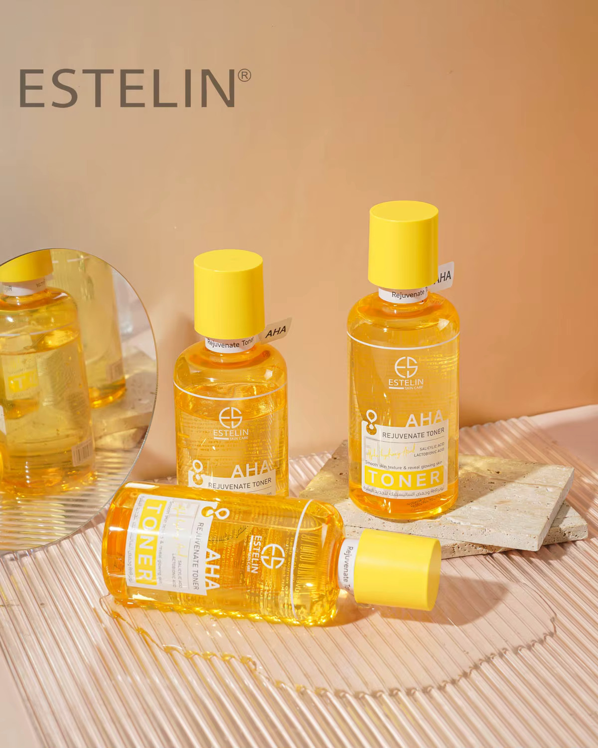 Тонер для лица с ретинолом и коллагеном Estelin Retinol & Collagen Age-Defying Essence Toner, 400 мл