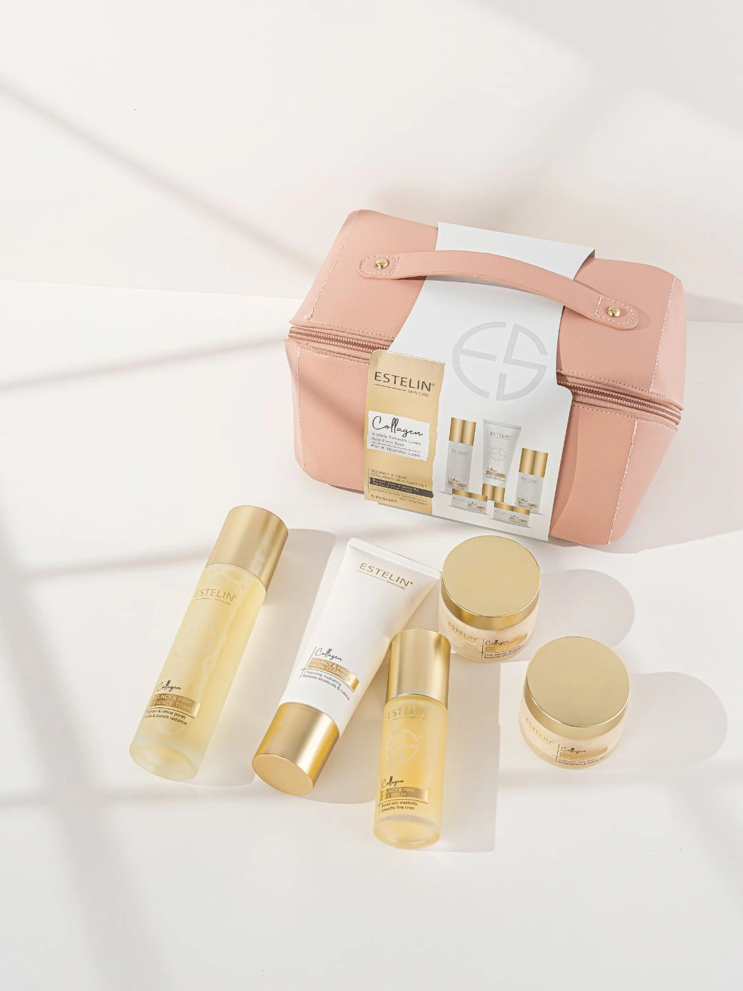 Набор для упругости и плотности кожи Estelin Bouncy & Firm Collagen Skin Care Set, 5 шт