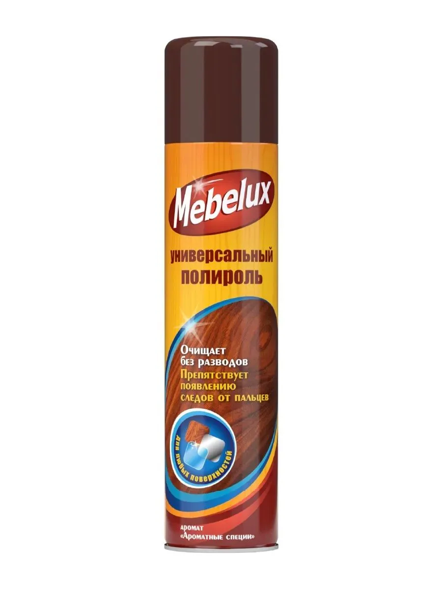 Полироль для мебели Mebelux для любых поверхностей 300 мл.