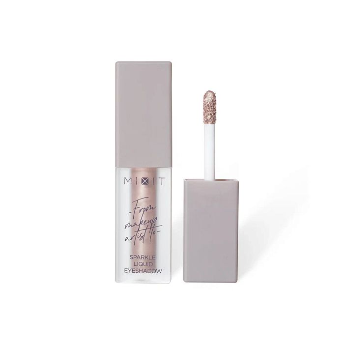 Сияющие жидкие тени для век MIXIT Make Up Sparkle Liquid Eyeshadow, 02 (3,8г)