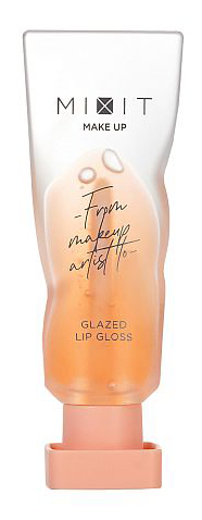 Масло-блеск для губ, оттенок персиковый MIXIT Make up Lip Oil Gloss, Peach