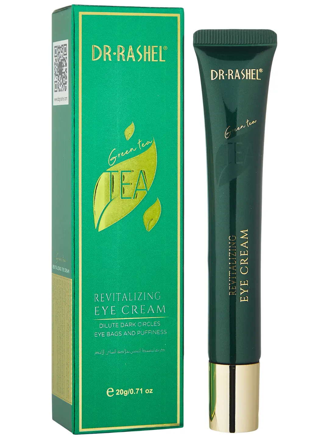 Крем вокруг глаз с экстрактом зеленого чая, Dr. Rashel Green tea revitalizing eye cream, 20gr