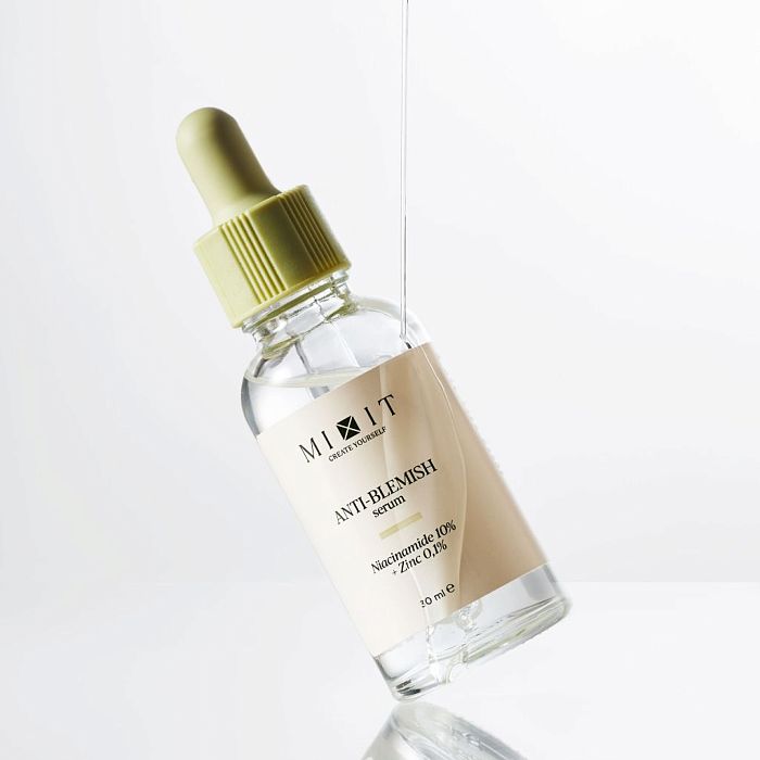 Себорегулирующая сыворотка с ниацинамидом и цинком MIXIT Anti-Blemish Serum 30мл