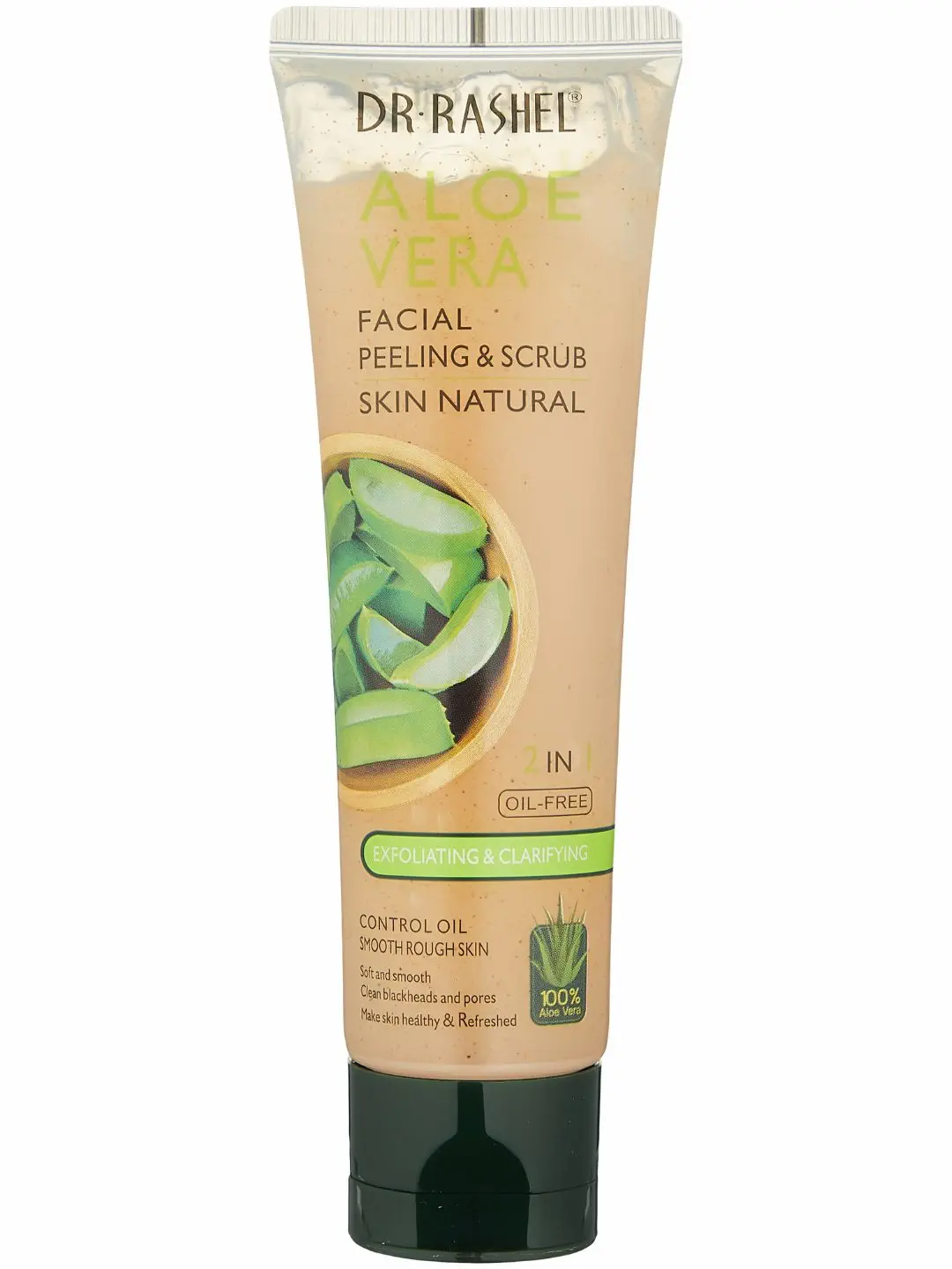 Увлажняющий пилинг-скраб для лица с Алоэ вера, Dr. Rashel Aloe Vera Peeling & Scrub, 100 ml