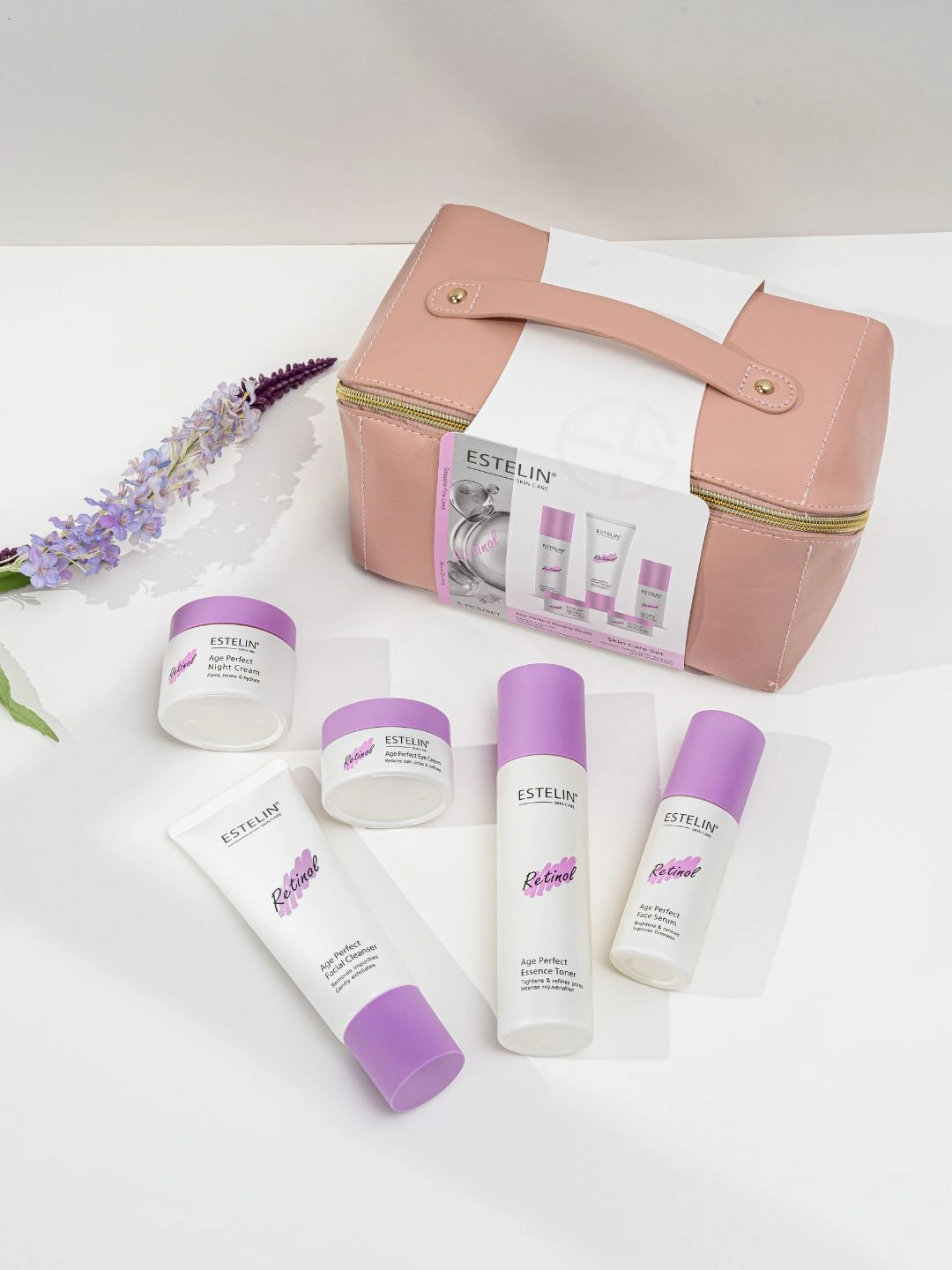 Набор для омоложения кожи Estelin Retinol Age Perfect Renew Youth Skin Care Set, 5 шт