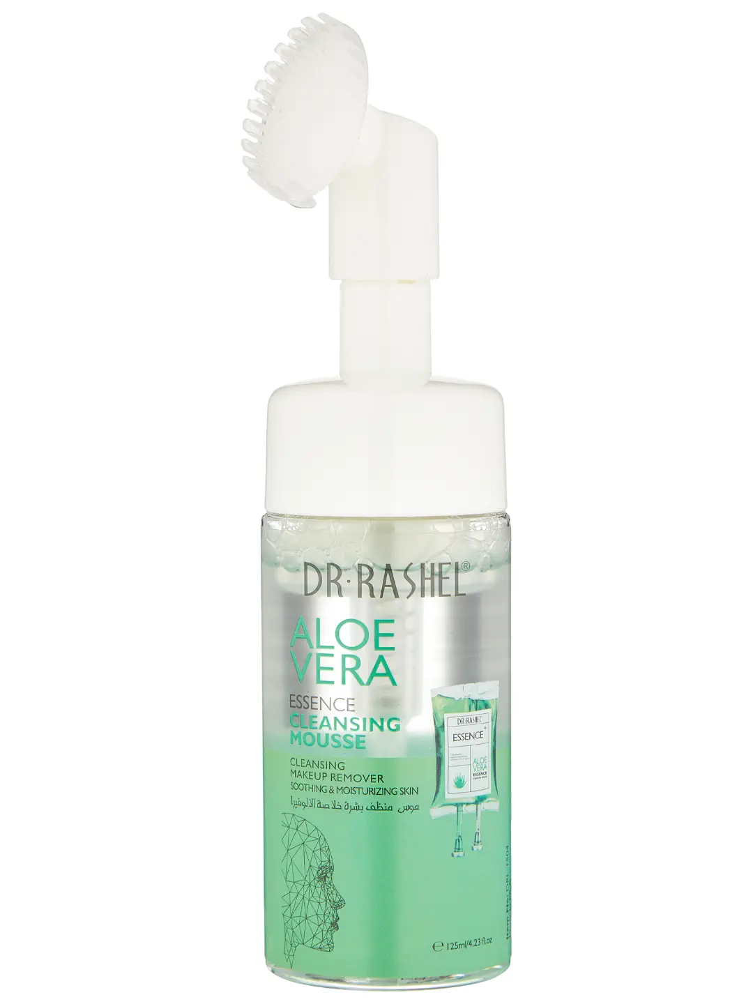 Успокаивающий очищающий мусс для лица с экстрактом алоэ Dr. Rashel Aloe Vera Essence Cleansing Mousse, 125 ml