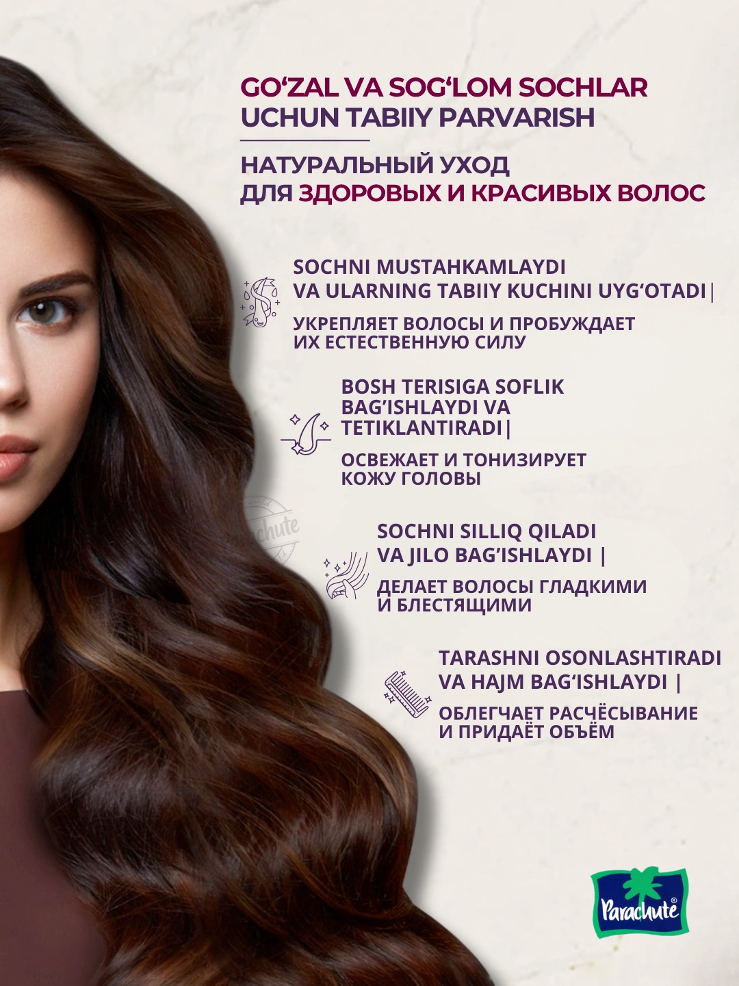 Шампунь для волос PARA ADV COCONUT & ROSEMARY ANTI DANDRUFF SHAMPOO 340ML