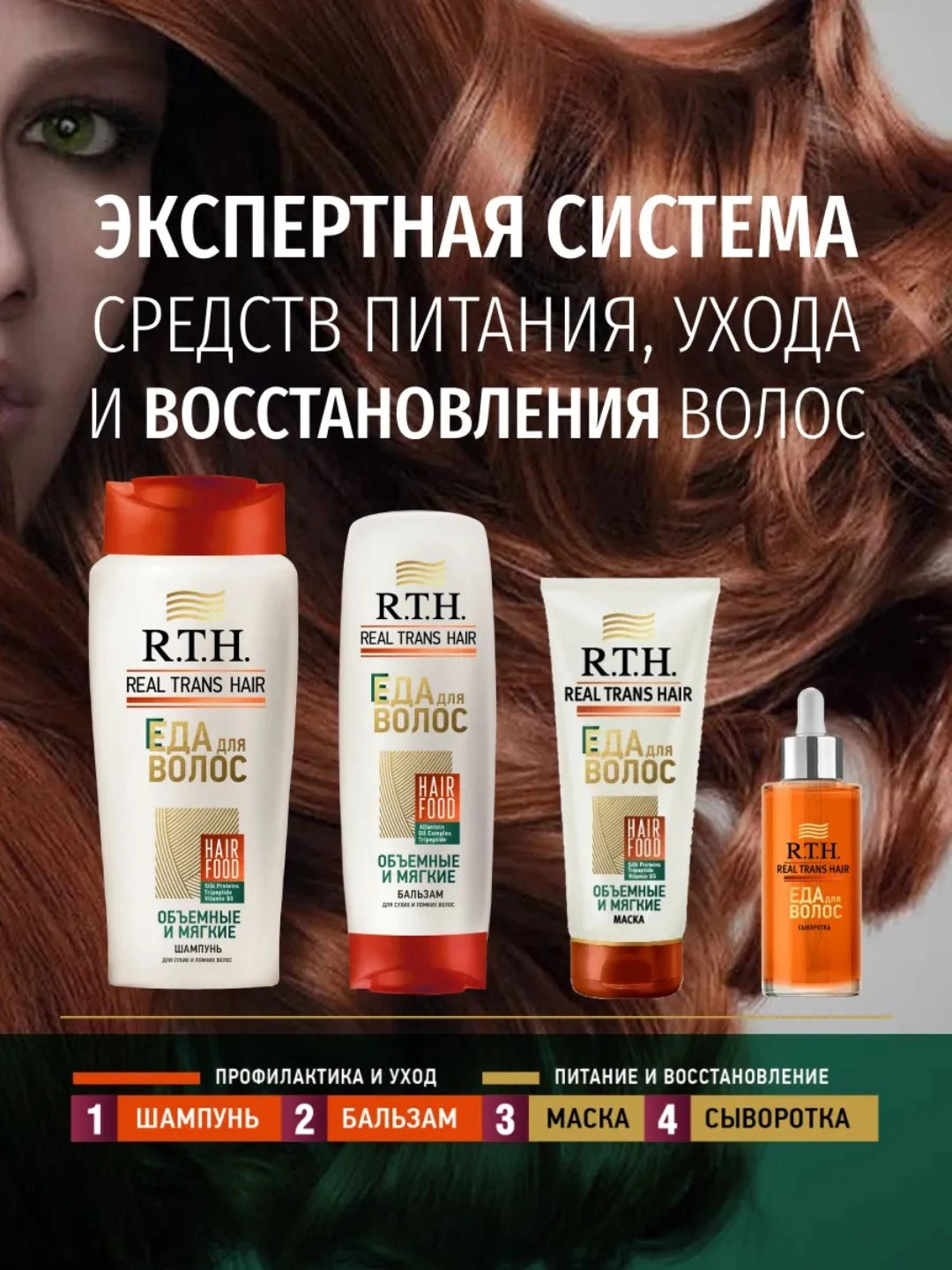 Маска для волос Real Trans Hair Объемные и мягкие 180г