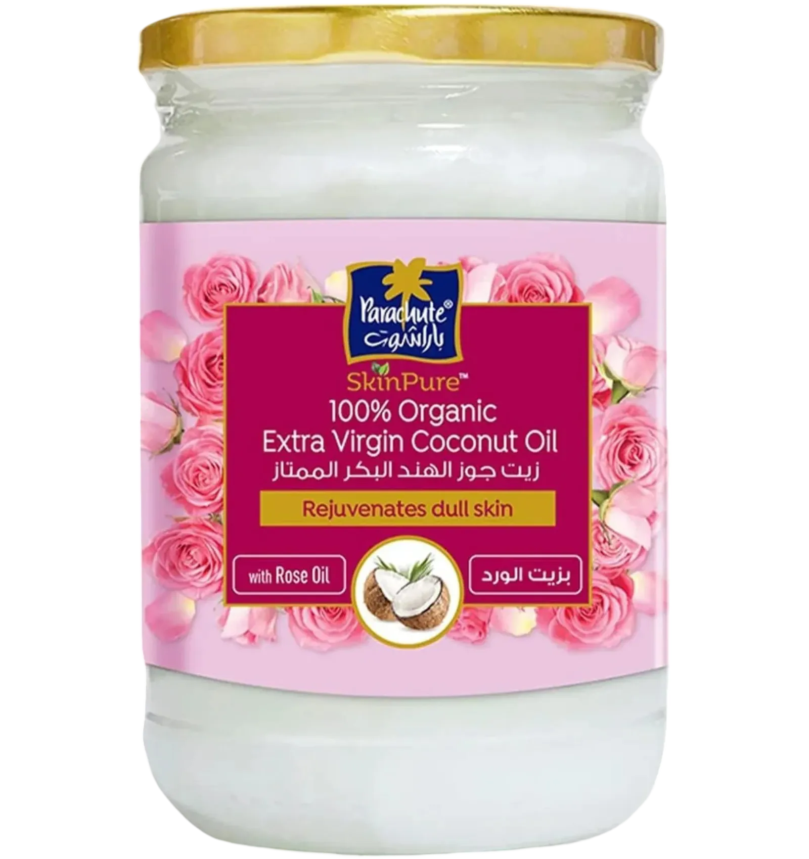 Кокосовое масло PARA SKINPURE EXTRA VIRGIN CNO WITH ROSE OIL 200ML