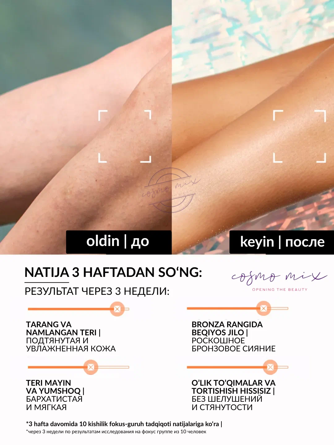 Хайлайтер для тела золотисто-бронзового оттенка MIXIT Naked Shine Body Highlighter 200мл