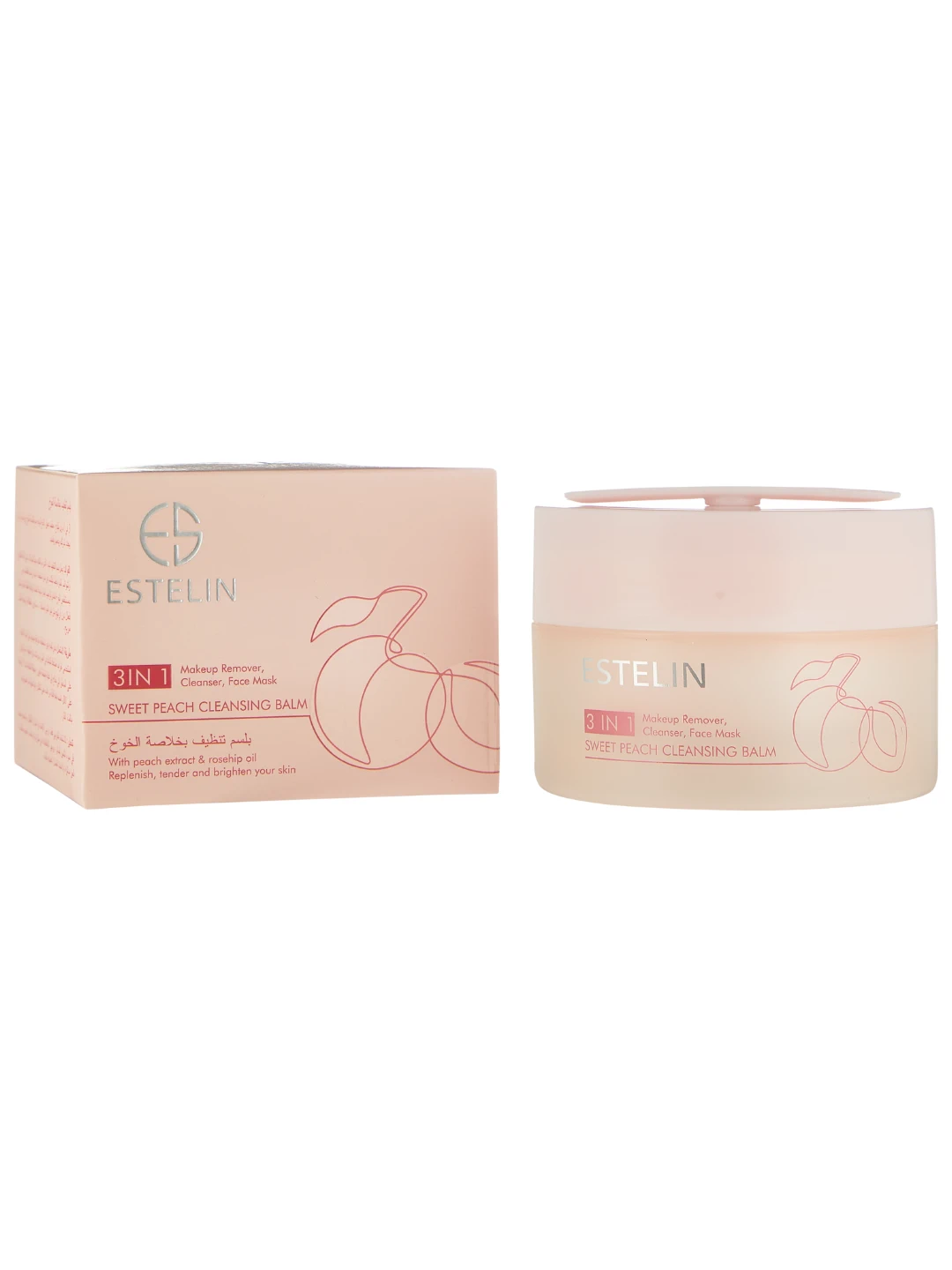 Увлажняющий очищающий бальзам с ароматом сладкого персика, Estelin Sweet Peach Cleansing Balm, 80 г