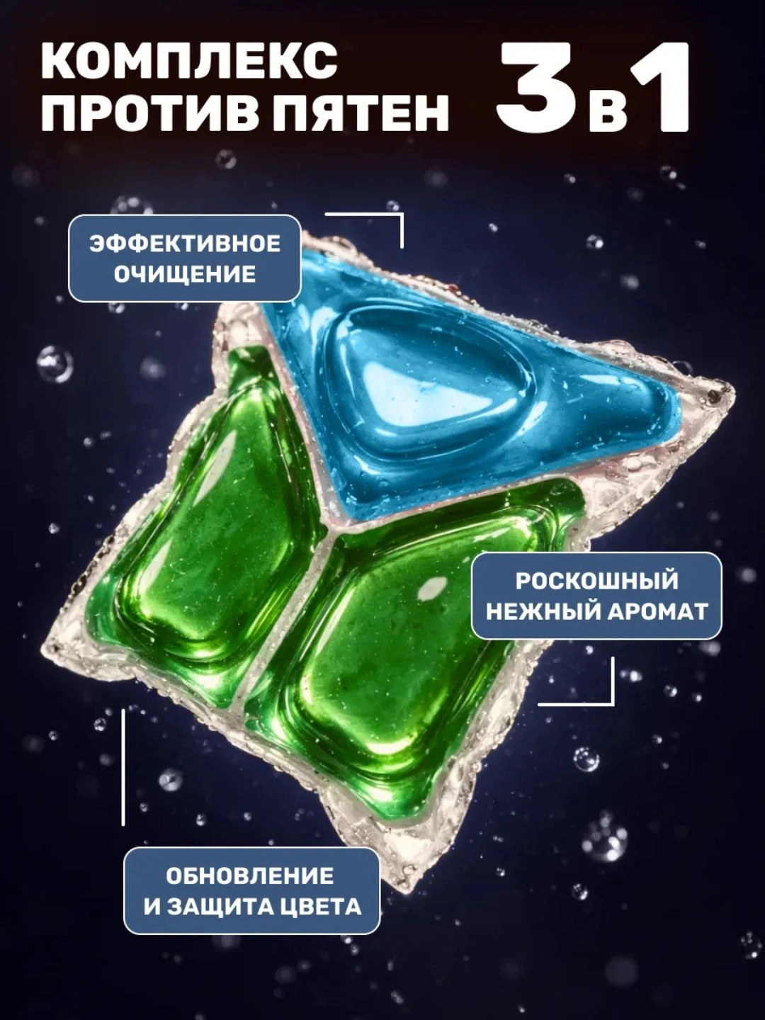 Капсулы для стирки Sorti Color 100шт (дой-пак)